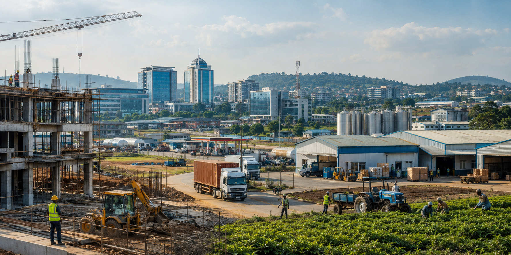 Modern East African industries across transport, infrastructure, agriculture and enterprise